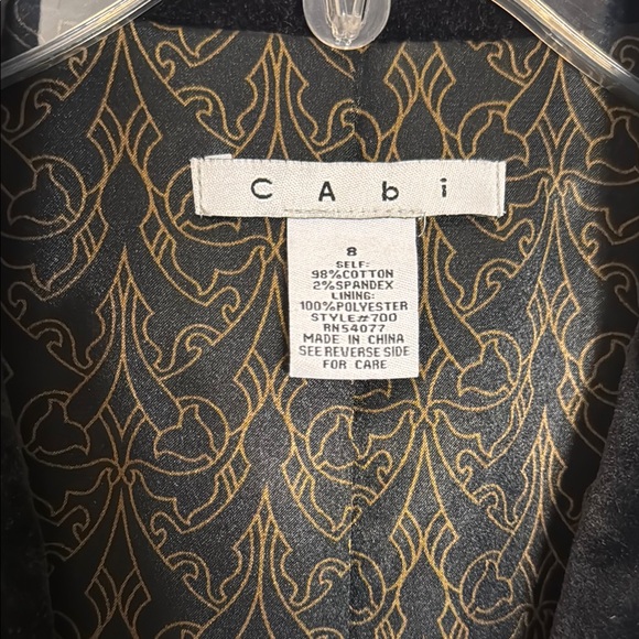 Women's Black Embroidered Velvet Coat - Picture 2 of 5